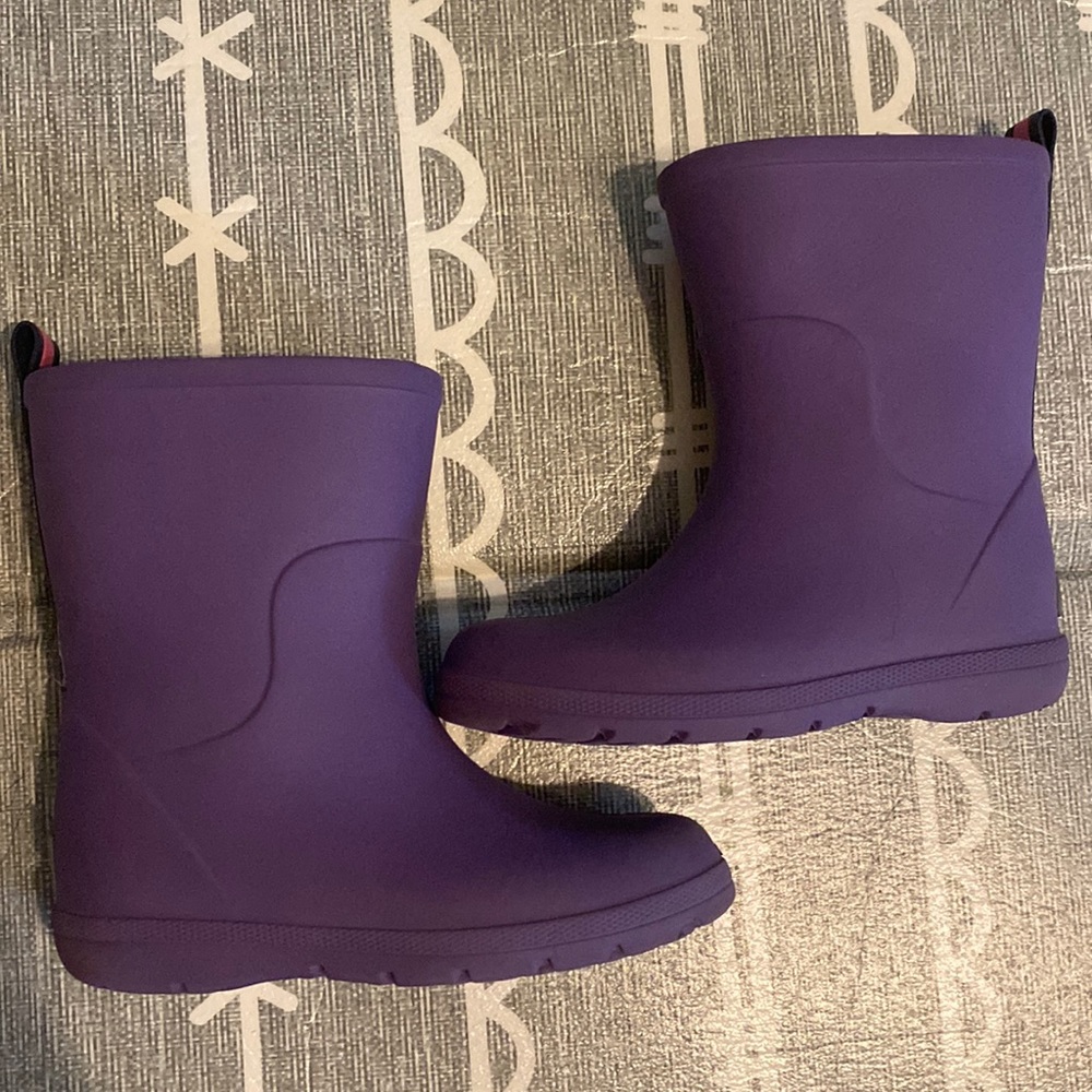 Totes Rain boot kids toddler size 11-12 Purple